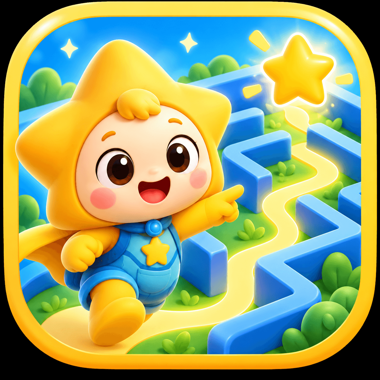Labirin Mini - mini game edukasi anak di aplikasi Lumi